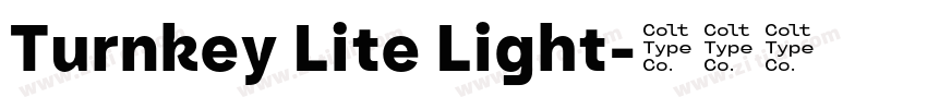 Turnkey Lite Light字体转换